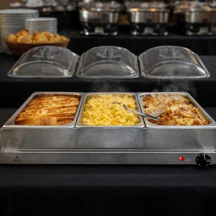 Електрически нагревател за бюфет 2 в 1 - винаги топла храна