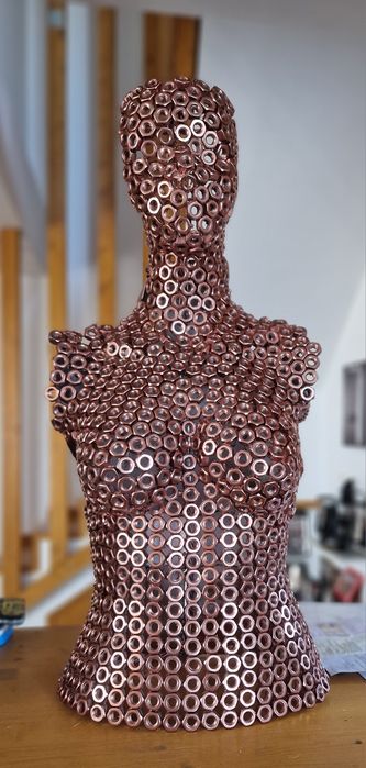 Bust metal art metal torso