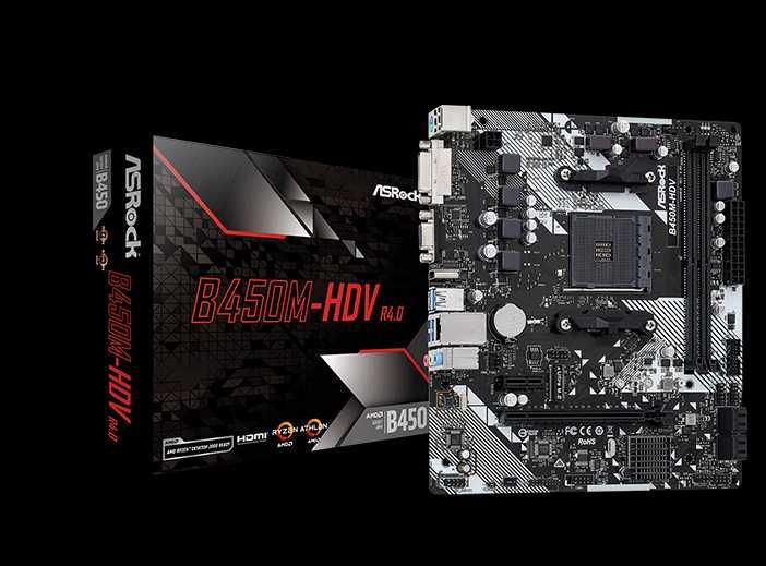 Дънна платка Asrock B450M-HDV R4.0