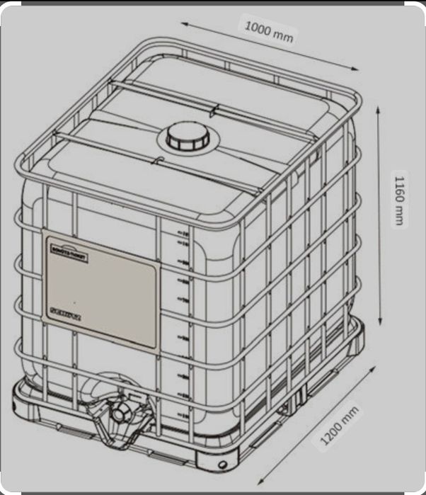 Еврокубы б/у 1000л в обрешетке