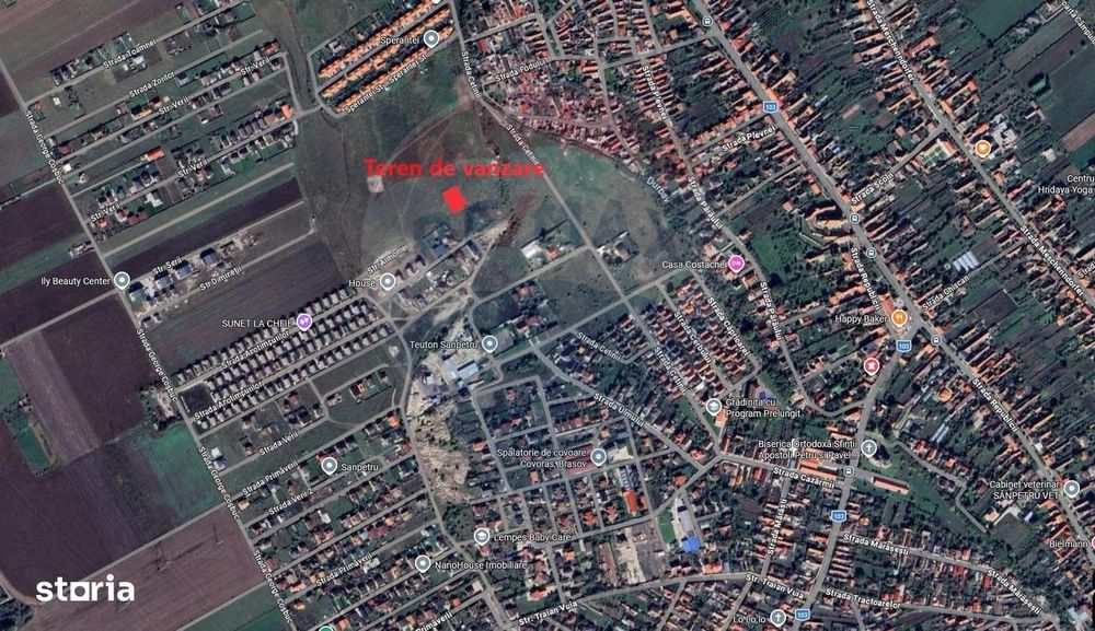 Teren Sanpetru, str Armoniei, 539mp, cu proiect casa si avize in lucru