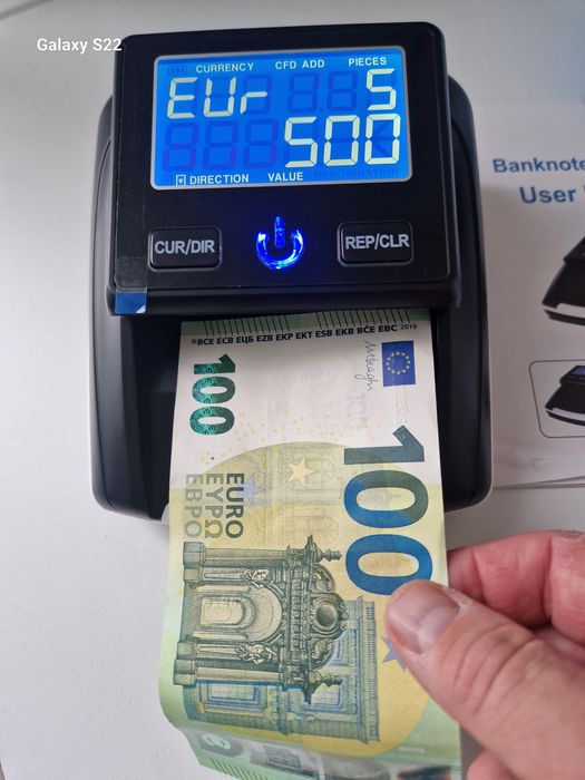 Детектор за фалшиви банкноти AL130А+батерия- налични