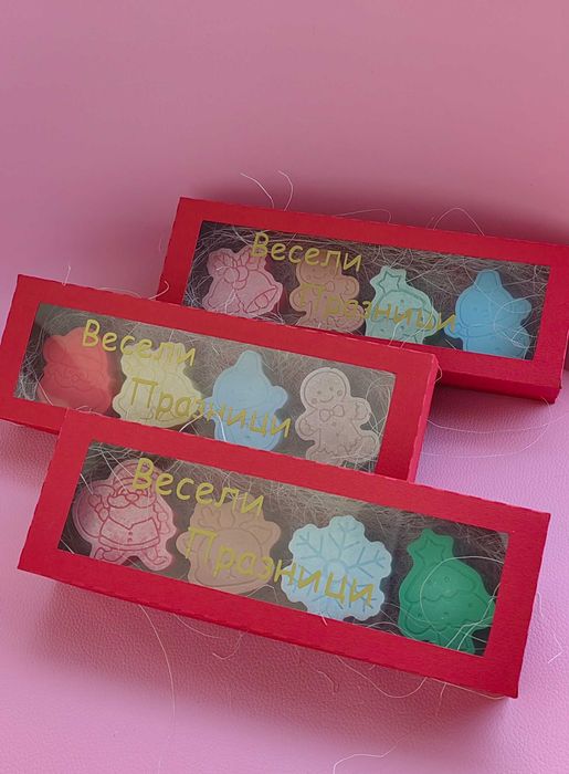 Цветя от глицеринов сапун и картички