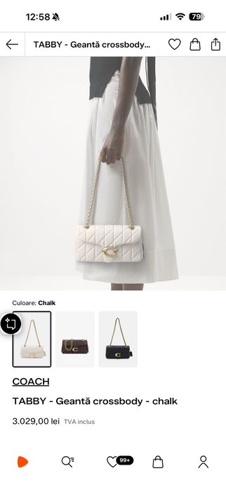 Coach Tabby Shoulder Bag 26 With Pillow Quilting