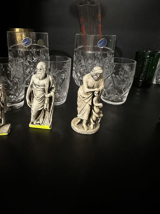 Statuete Confucius Socrate Platon Asclepios