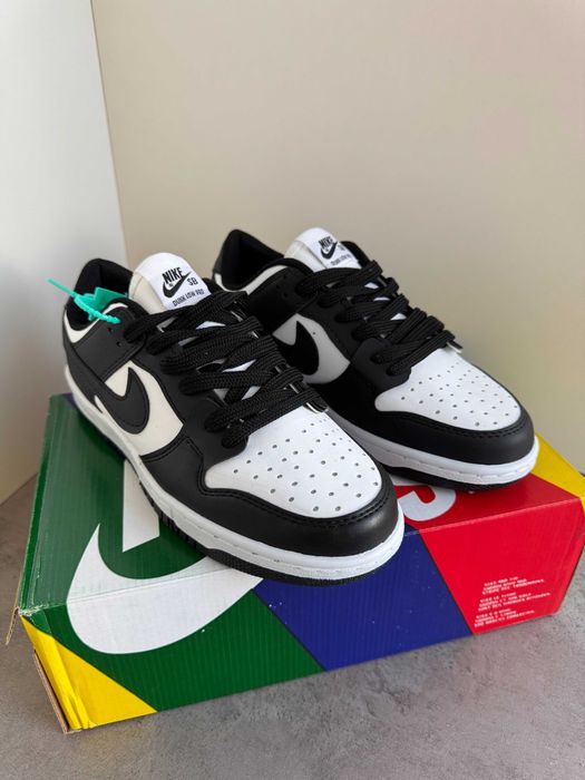 Adidași Nike AIR Dunk Panda, Unisex, NOI - Cu Cutie / Accesorii