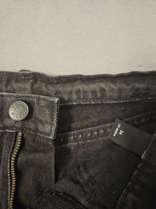 Къса черна дънкова пола Monki