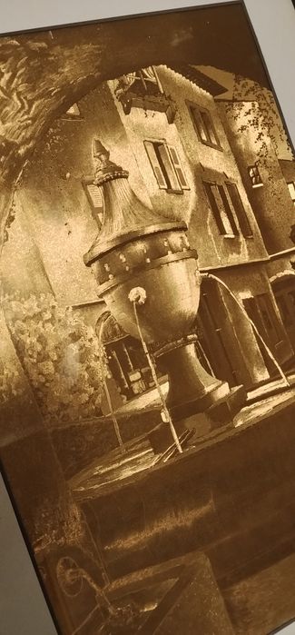 Vând tablou din aur