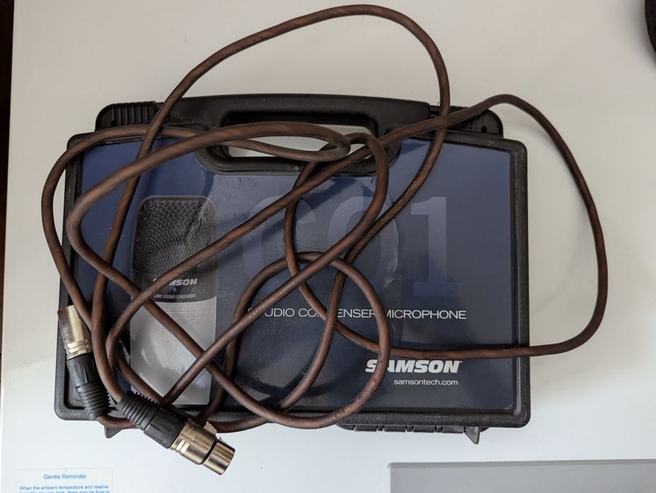 Микрофон samson c01. Стойка. И кабель