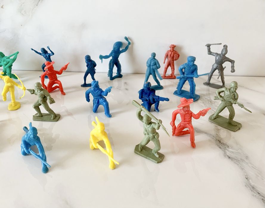 33 figurine indieni cowboy Germania Tim Mee Toys soldati jucarii vechi