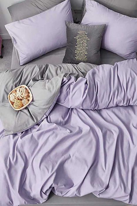 Двоен спален комплект ( 100% памук) долен чаршаф с ластик.