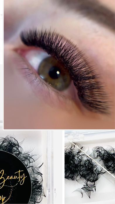 Ръчно изработени готови снопчета за мигли индивидуални размери , мигли