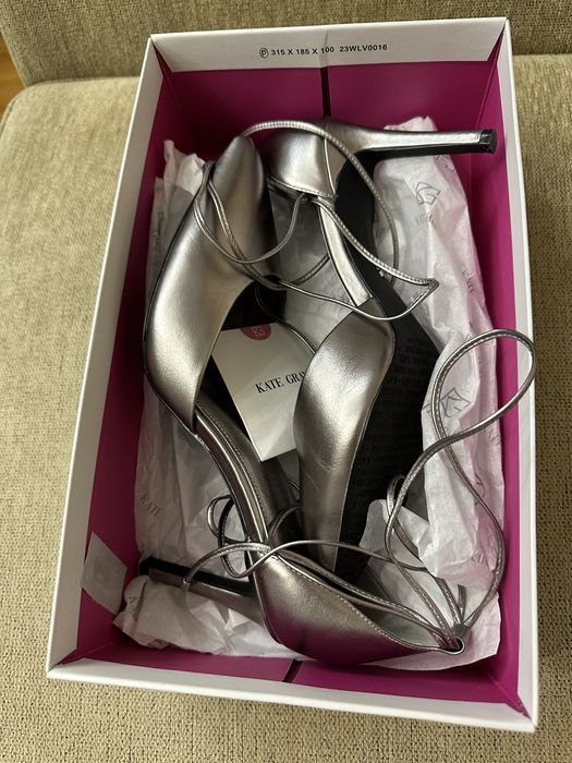 Pantofi stiletto Kate Grey marimea 39