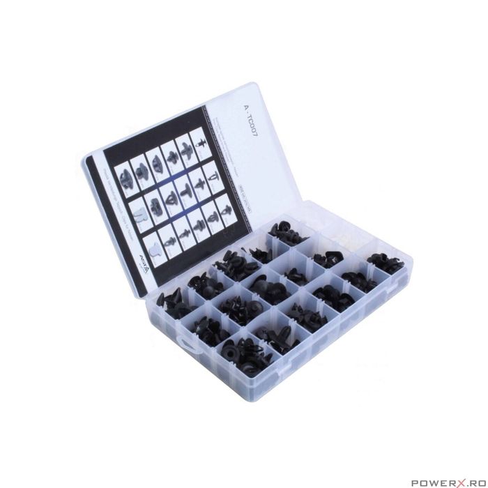 Set clipsuri, cleme auto de plastic, compatibil cu Nissan, 408 piese,