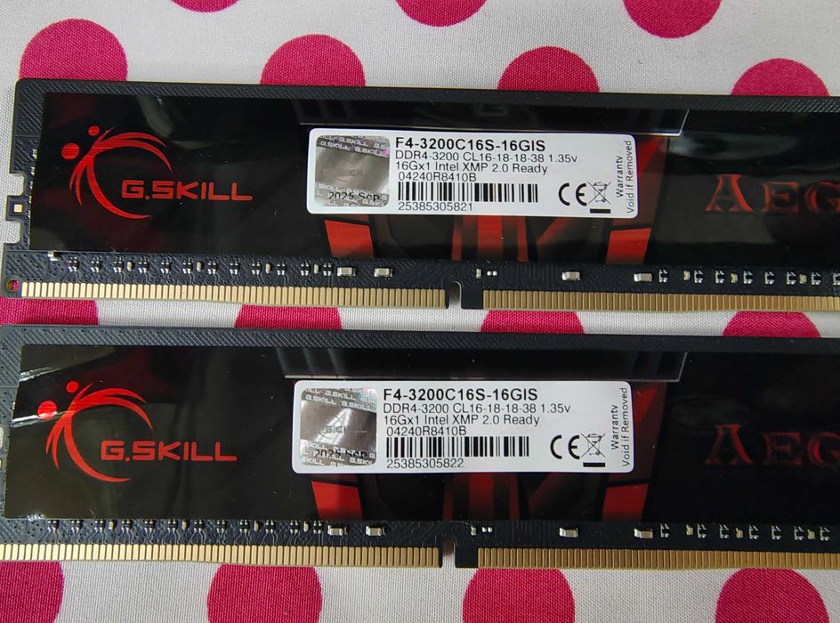 Kit Memorie Ram G.Skill Aegis 32 GB (2x16) DDR4 3200MHz.