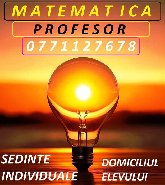 Matematica.Bucuresti.Sedinte individuale.Profesor Cool.