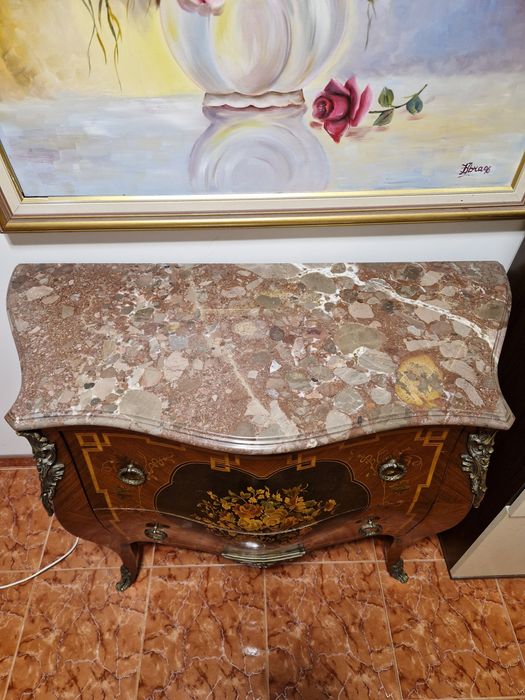 Страхотен антикварен френски скрин шкаф