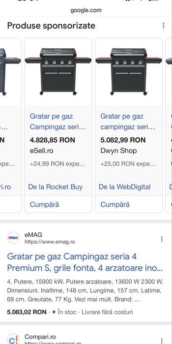 Gratar pe gaz Campingaz seria 4 Premium NOU
