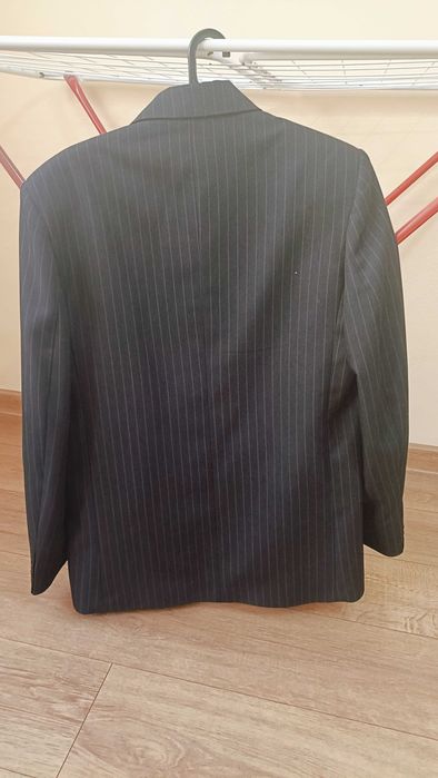 Sacou Barbati,bleumarin închis,mărimea 48,model dungat