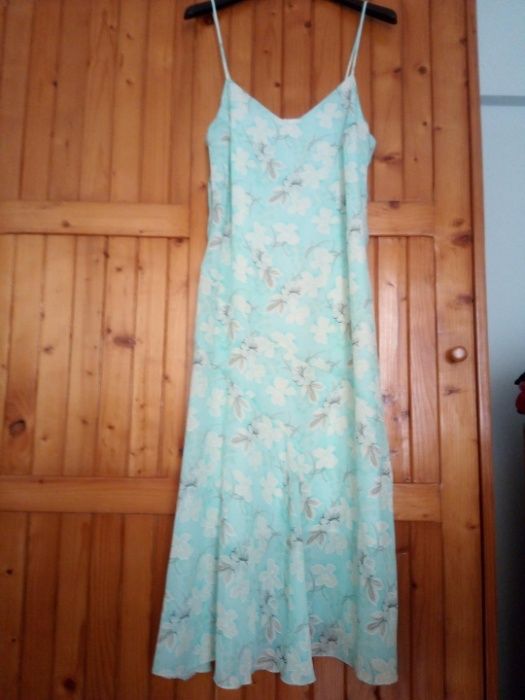 Rochie matase, motive florale