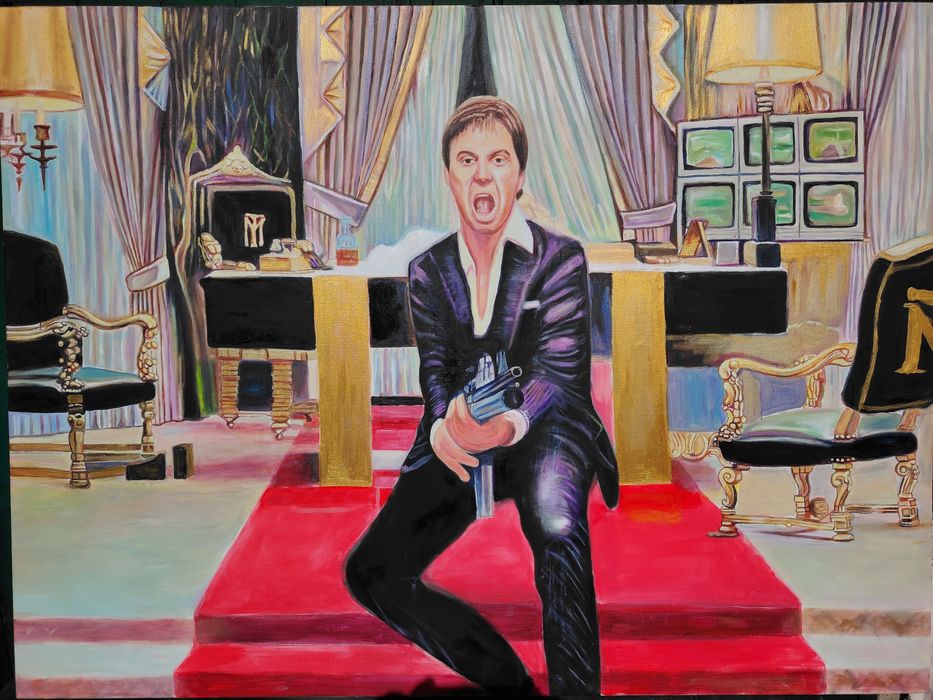 Картина На Сцена От Филма Белязанияа