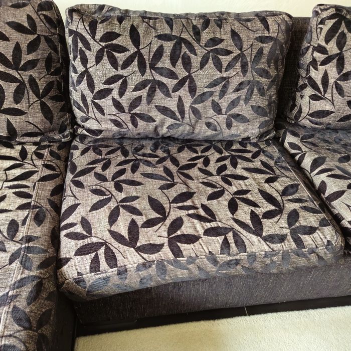 Голям ъглов диван - тапицерия от плат