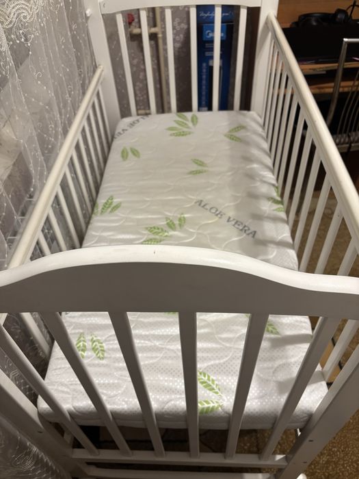 манеж, детская кровать, цвет белый