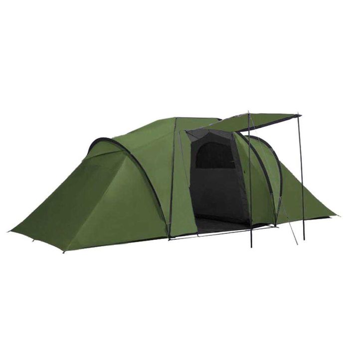 Cort camping, impemeabil, 2 camere + hol, 4 locuri