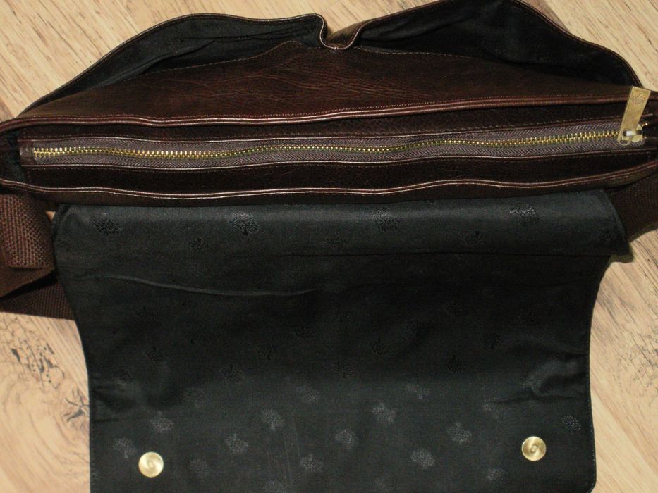 оригинална винтидж бизнес чанта естествена кожа