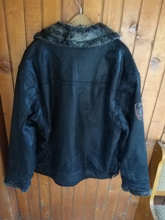 Geaca piele bărbati Legend XL cu blana