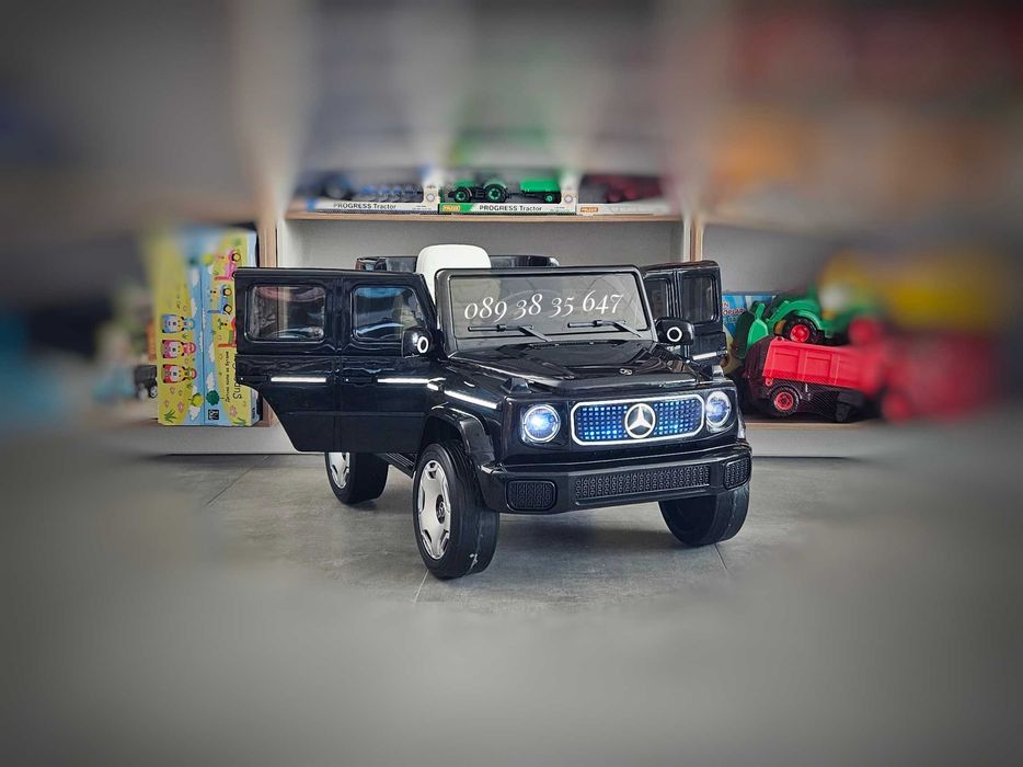 ТОП ЦЕНА!НОВО!Акумулаторен джип Mercedes EQG с 12Vбатерия,EVA гуми,USB