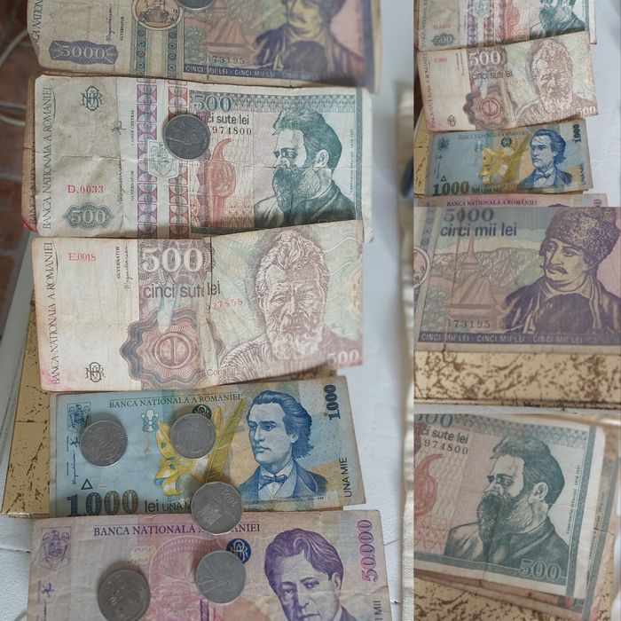 Vand colectie monede si bancnote vechi