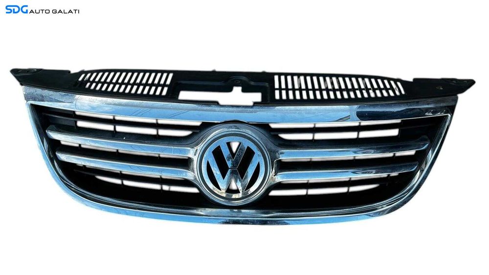Grila Centrala cu Emblema Sigla de pe Bara Spoiler Fata Volkswagen Tiguan NFL Non Facelift 2007 - 2011 Cod 5N0853653 1K5853600 5N0853651 [L5326]