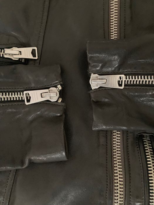 НОВО Мъжко кожено яке AllSaints, XS