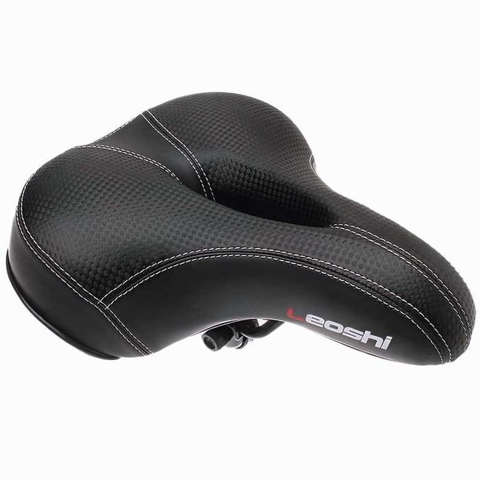 Универсална седака за велосипед LEOSHI, Въздушен отвор, Черна и Кафява