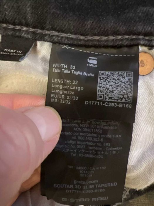 G star Scutar 3d slim tapered