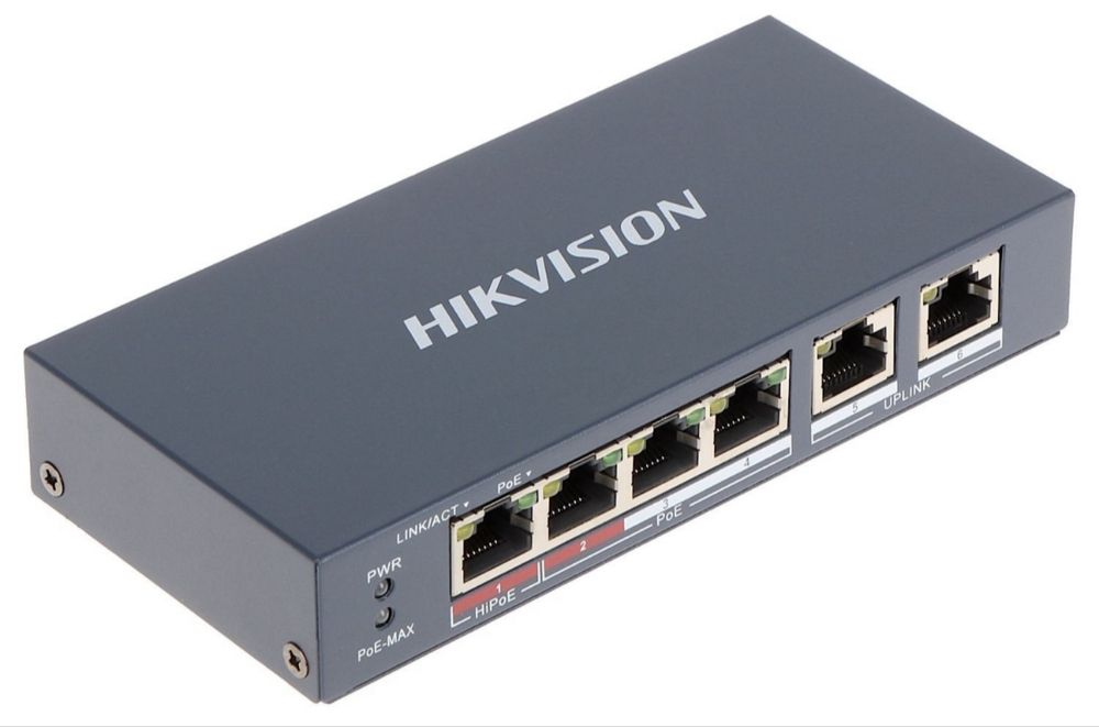 Hikvision DS-3E0106P-E/M Switch 6 ports Hikvision