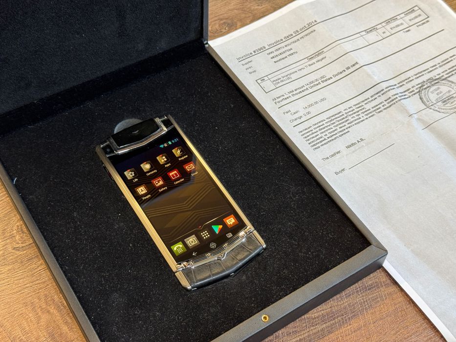 Vertu Ti Black Alligator Luxury Phone