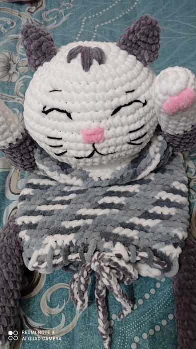 Котик-пижамница-игрушка ручная работа