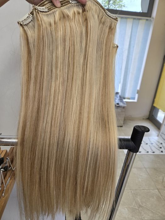 160 гр 50 см Естествена коса на кичури