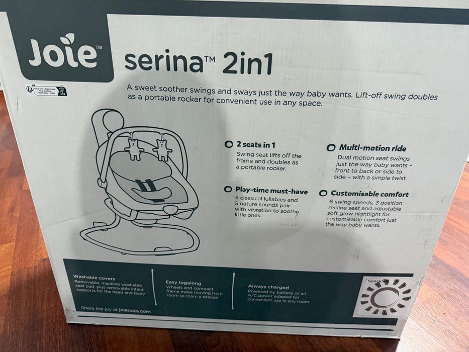 Joie - Люлка 2-в-1 Serina, Speckled