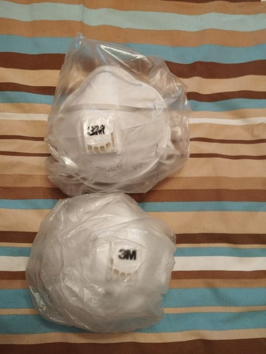 Распиратор-маска 3М, с клапаном.