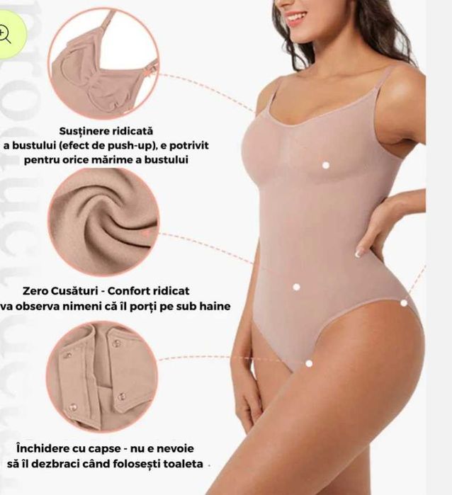 Body modelator M-L fara cusaturi DWP fitness