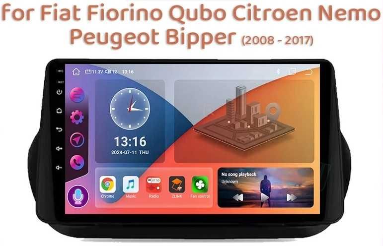Мултимедия Android за Citroen Stepwgn Nemo Peugeot Bipper Fiat Fiorino