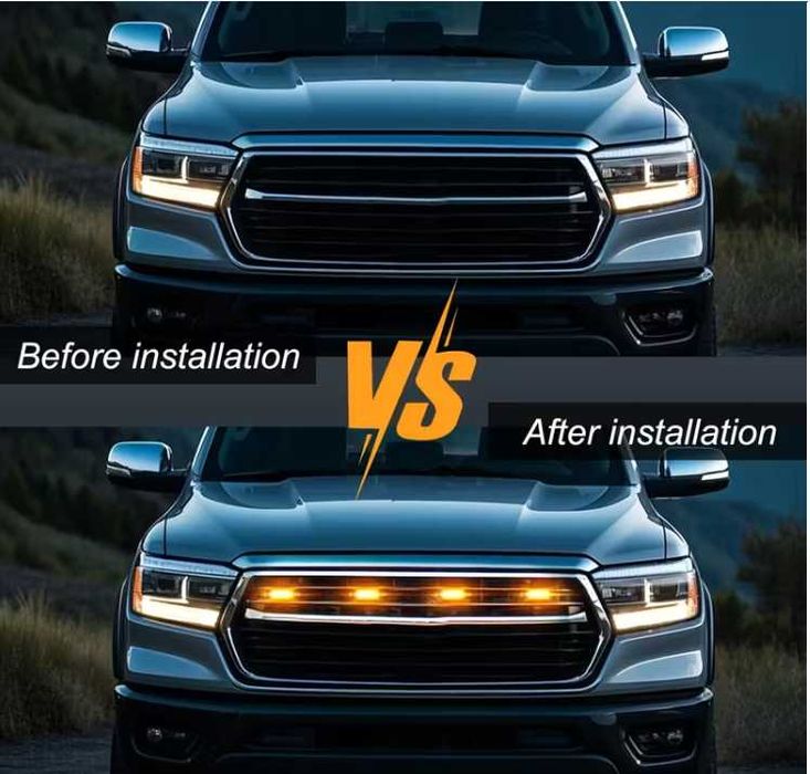 Лед светлини за предни решетки и степенки 12V.