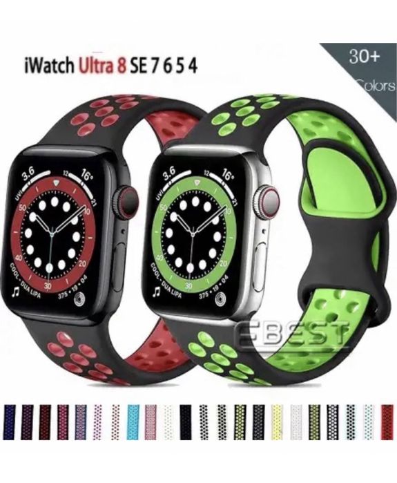 Curea Ceas Apple Watch/ULTRA Husa Gaurele Colorate Incarcator Cablu