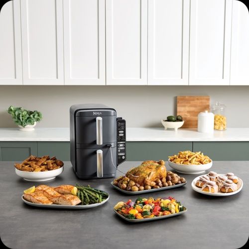 Airfryer Double Stack XL Smart SL451, 2470W, 9.5L, 6 funcții de gătit, termometru digital, gri Ninja
(8)