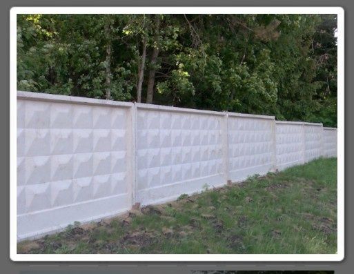 Бетонный забор Ургенч самостоящий2.5м в высоту 2.0м в ширину м