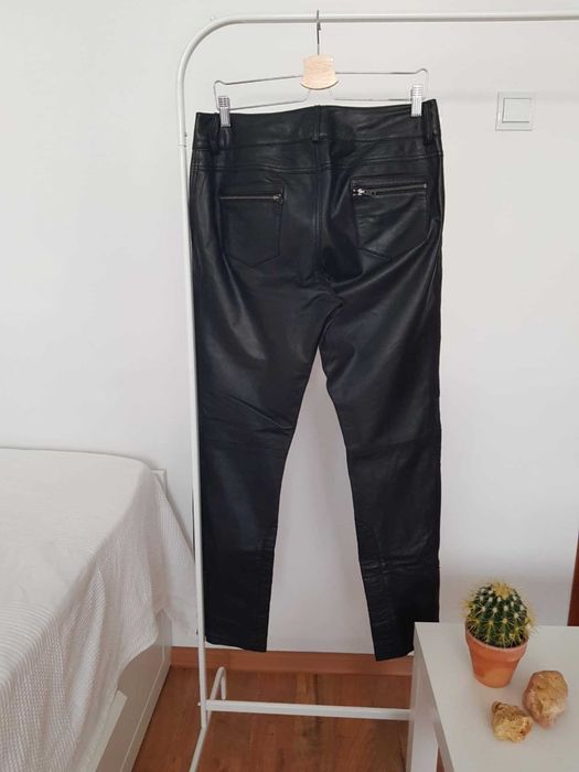 Панталони от естествена кожа, размер 38/40