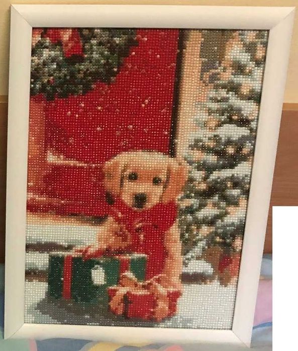 Коледни диамантени гоблени с рамка